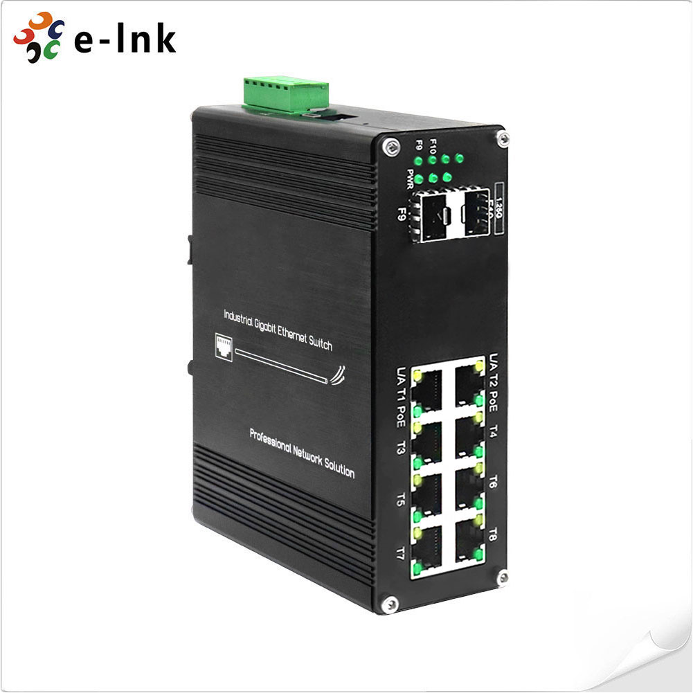 Managed Gigabit Poe Switch 8 Port 802.3At - Przemysłowy zarządzany przełącznik 8-portowy Gigabit PoE+