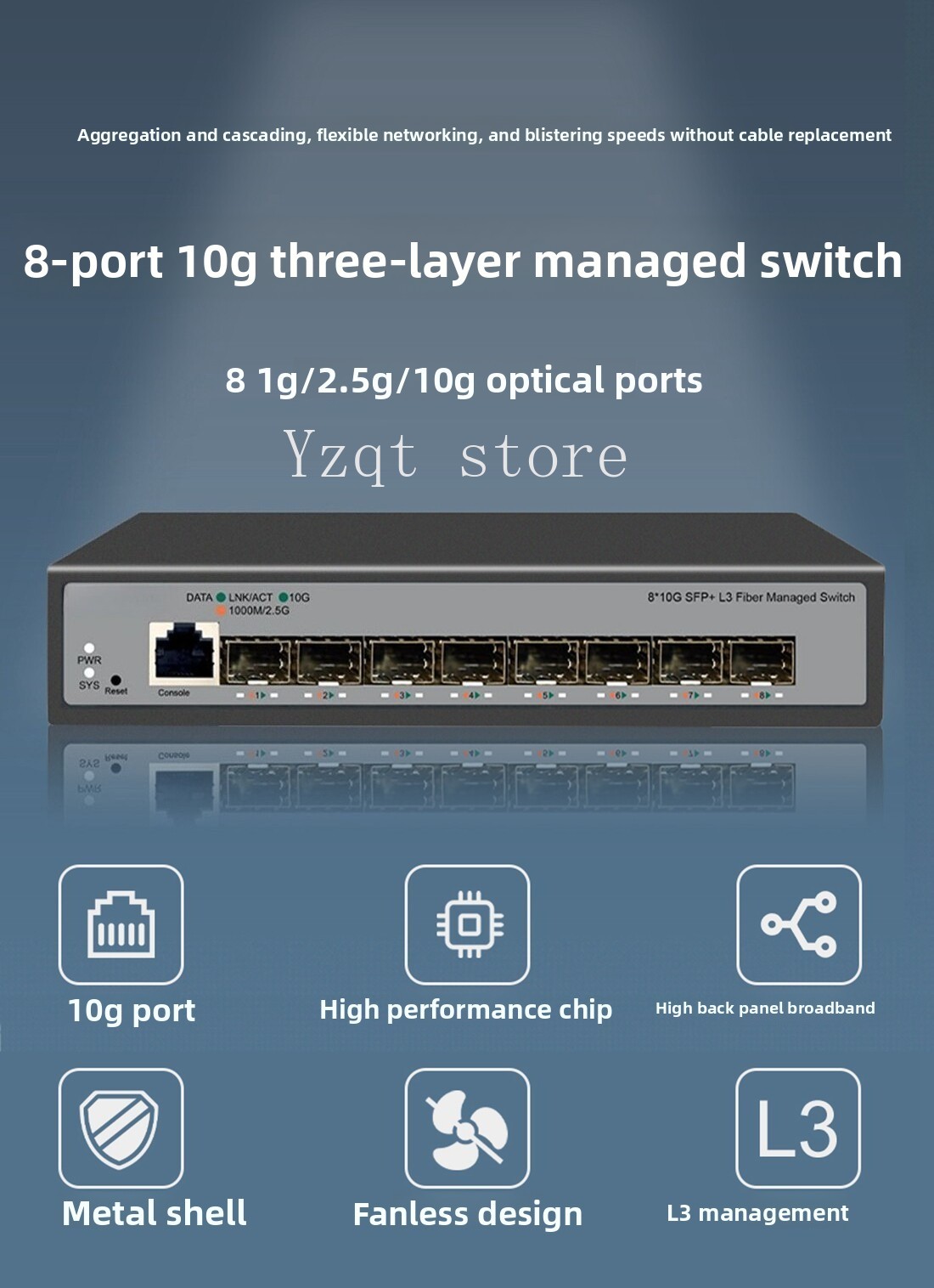 8-portowy przełącznik Ethernet – Sfp+ 10G Managed Switch 8 Port recenzja i cena