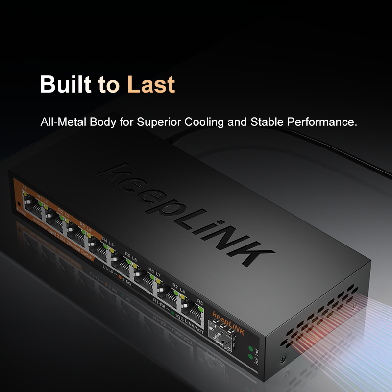 Kontrolowany przełącznik KeepL – Sfp+ 10G Managed Switch 8 Port recenzja i cena