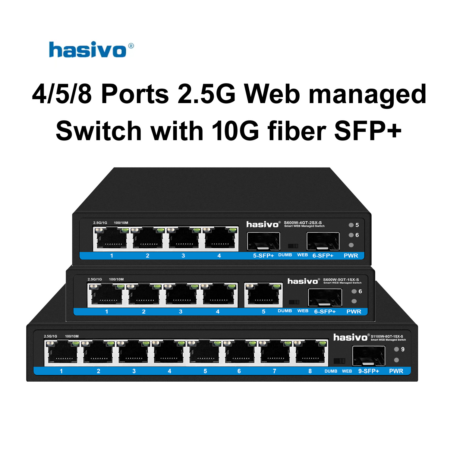 Przełącznik sieciowy Hasivo 2. – Sfp+ 10G Managed Switch 8 Port recenzja i cena