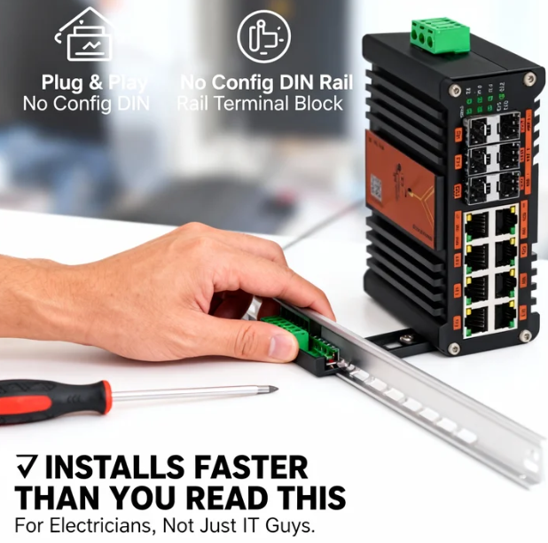 Przemysłowy przełącznik PoE za – Sfp+ 10G Managed Switch 8 Port recenzja i cena